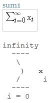 MathML as ASCII Art, example 1